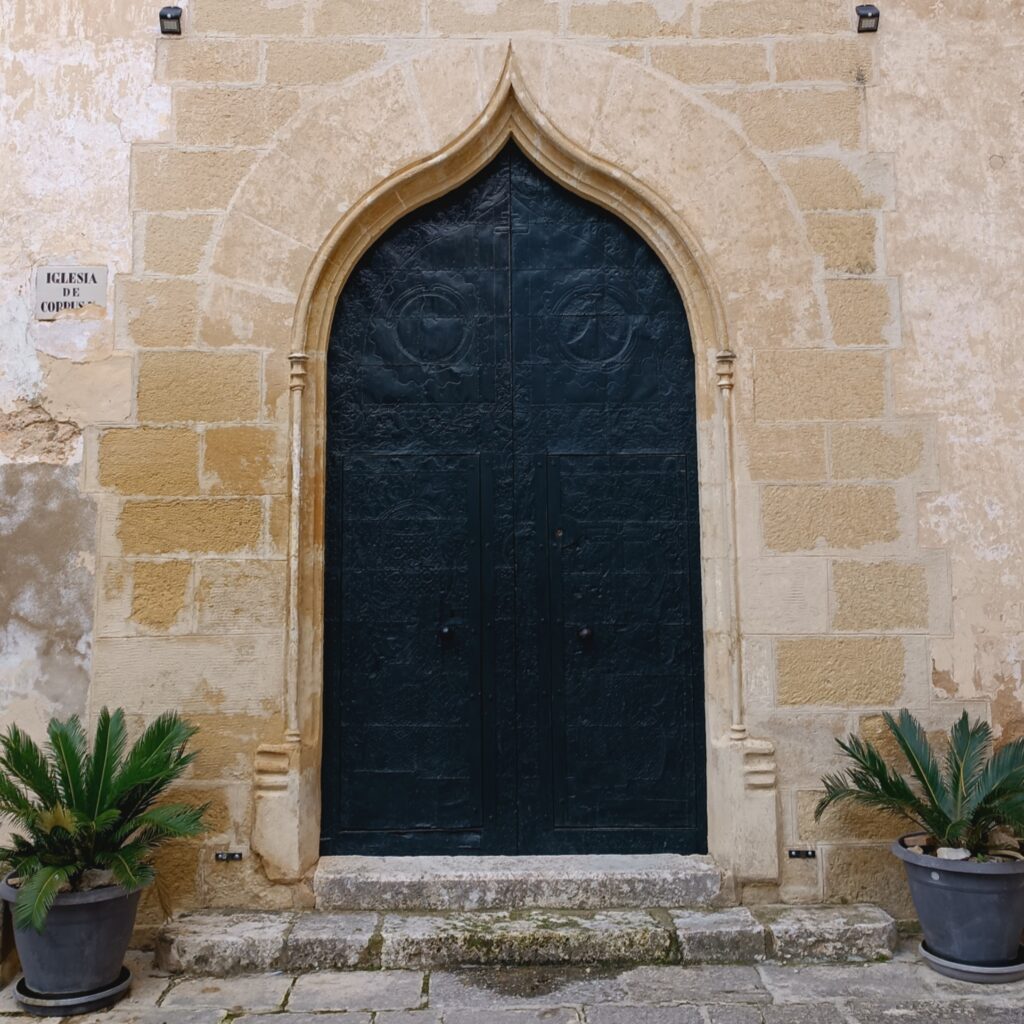 Door to Monastery in Llutxent, Spain